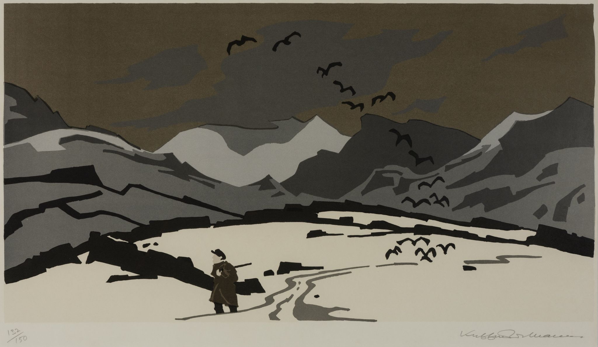 Pontllyfni in Snow