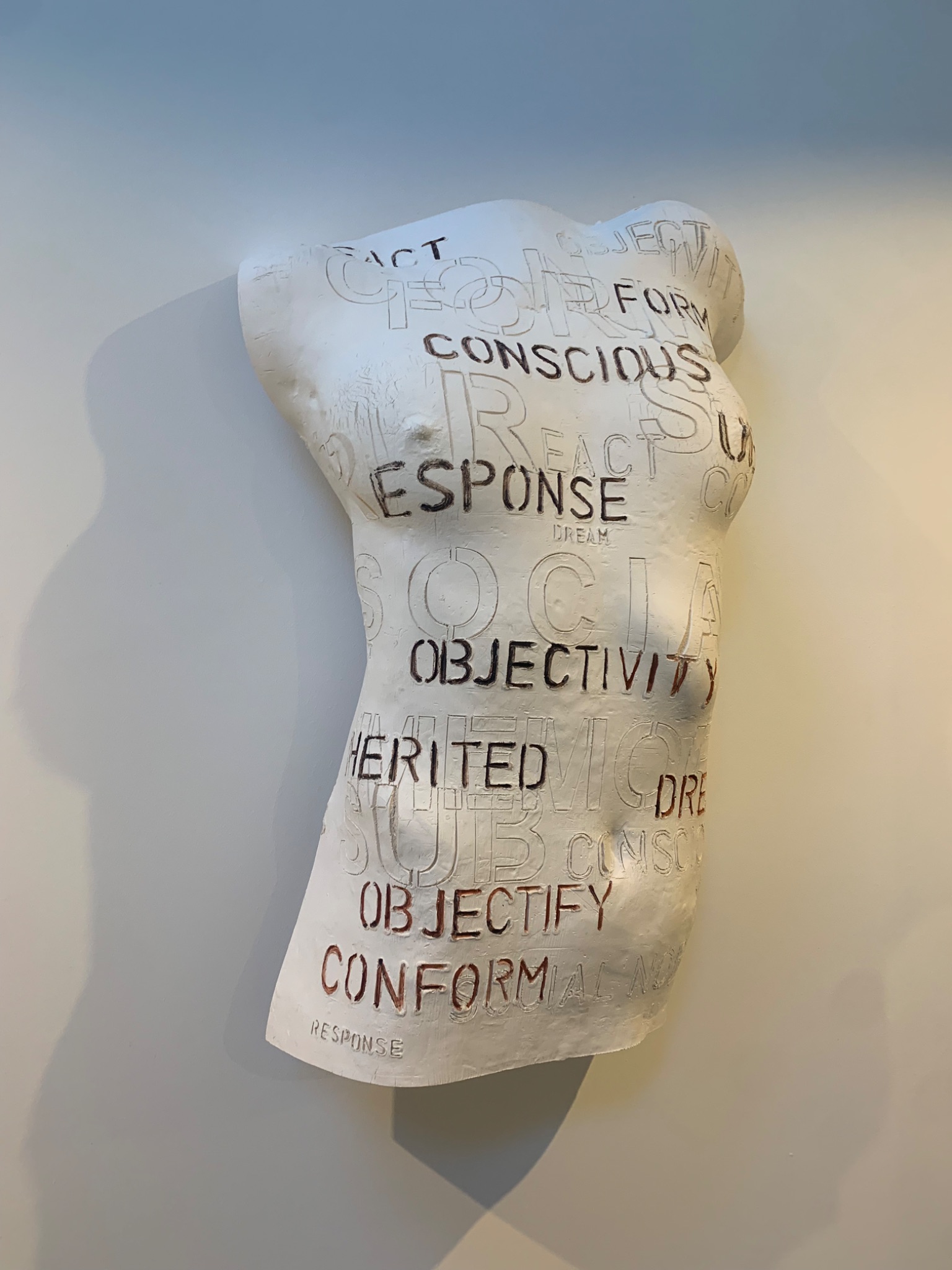 Female Torso with Text