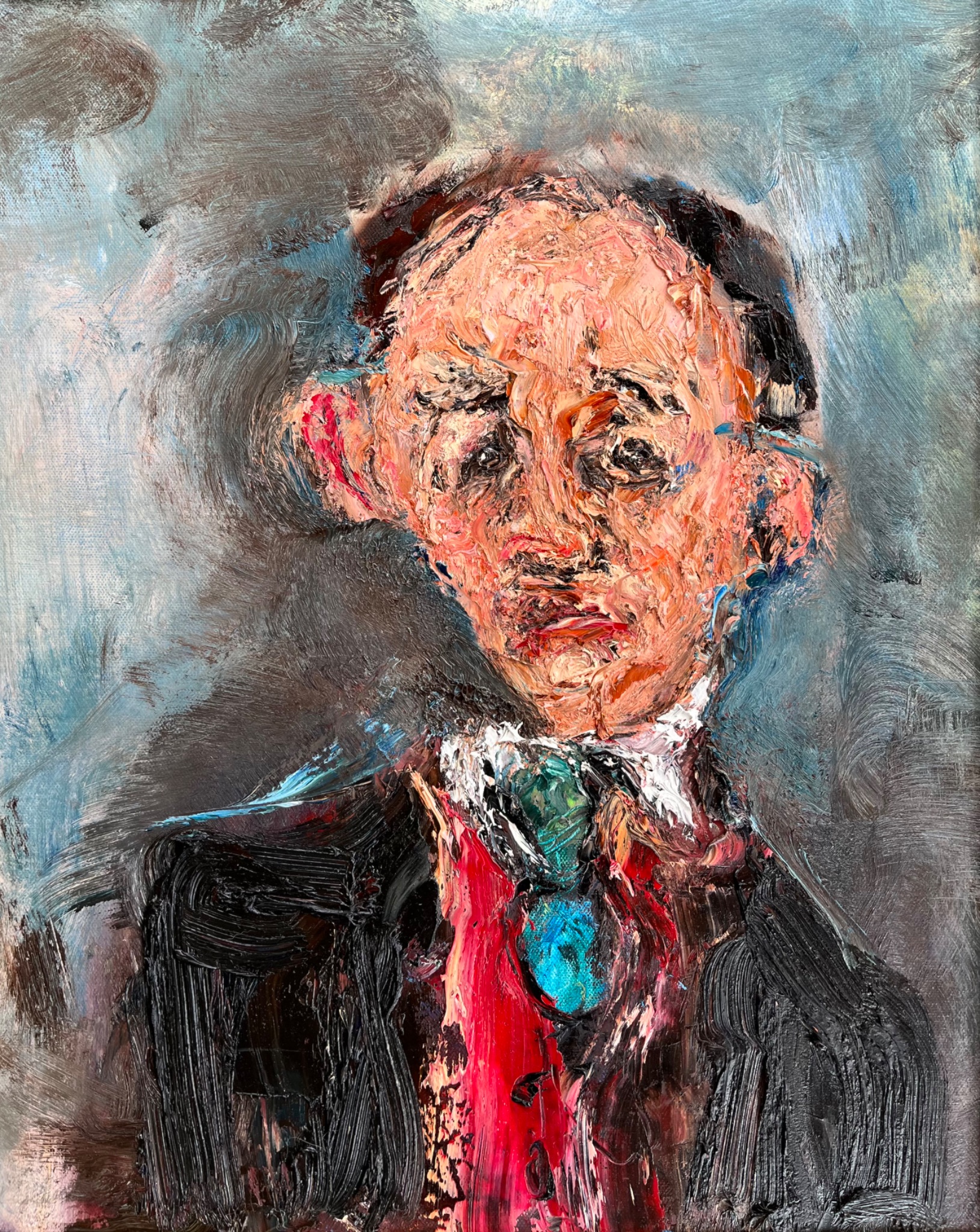 Blue tie