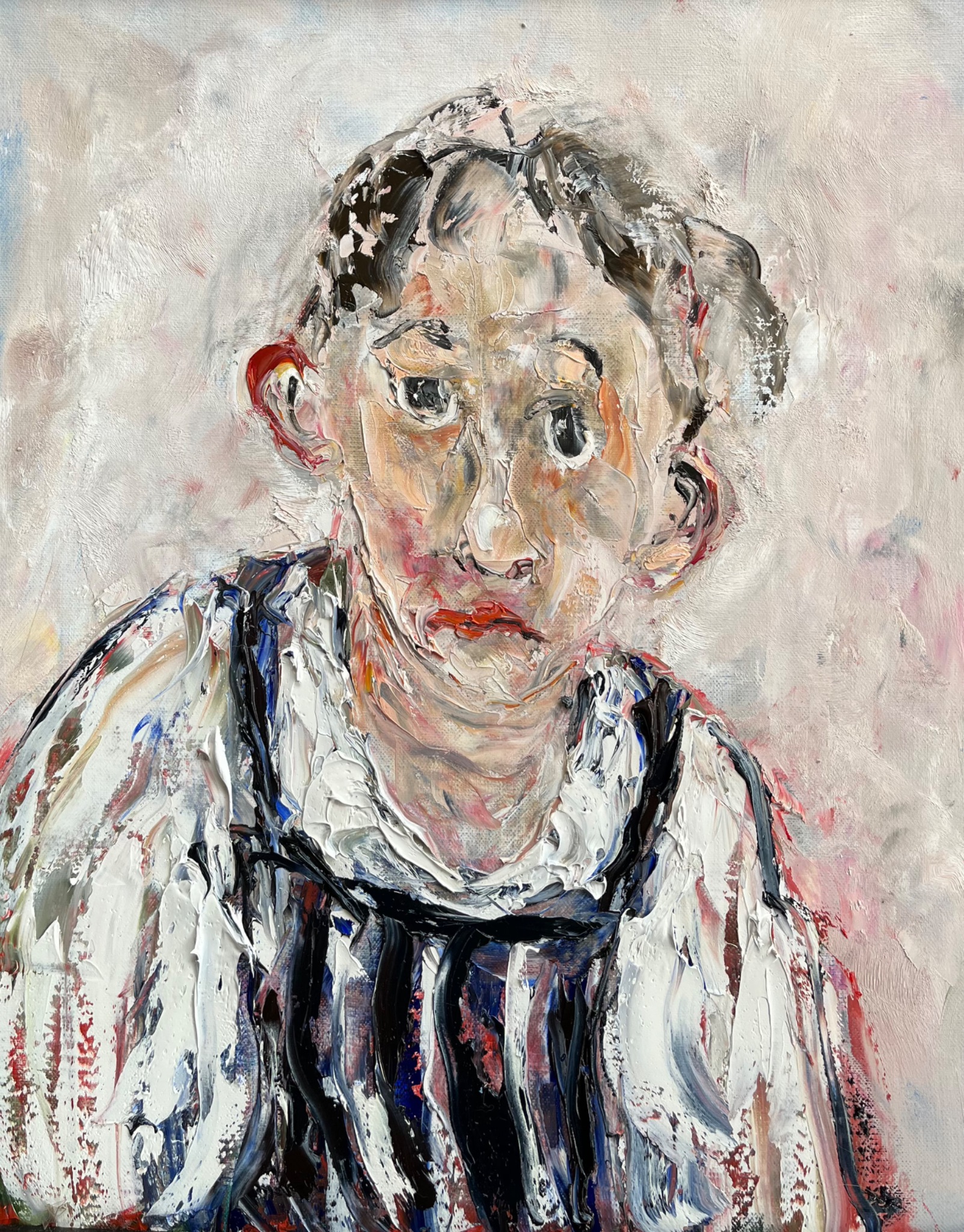 Striped apron